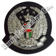 UAE Silver Bullion Blazer Hands Embroidery Badges